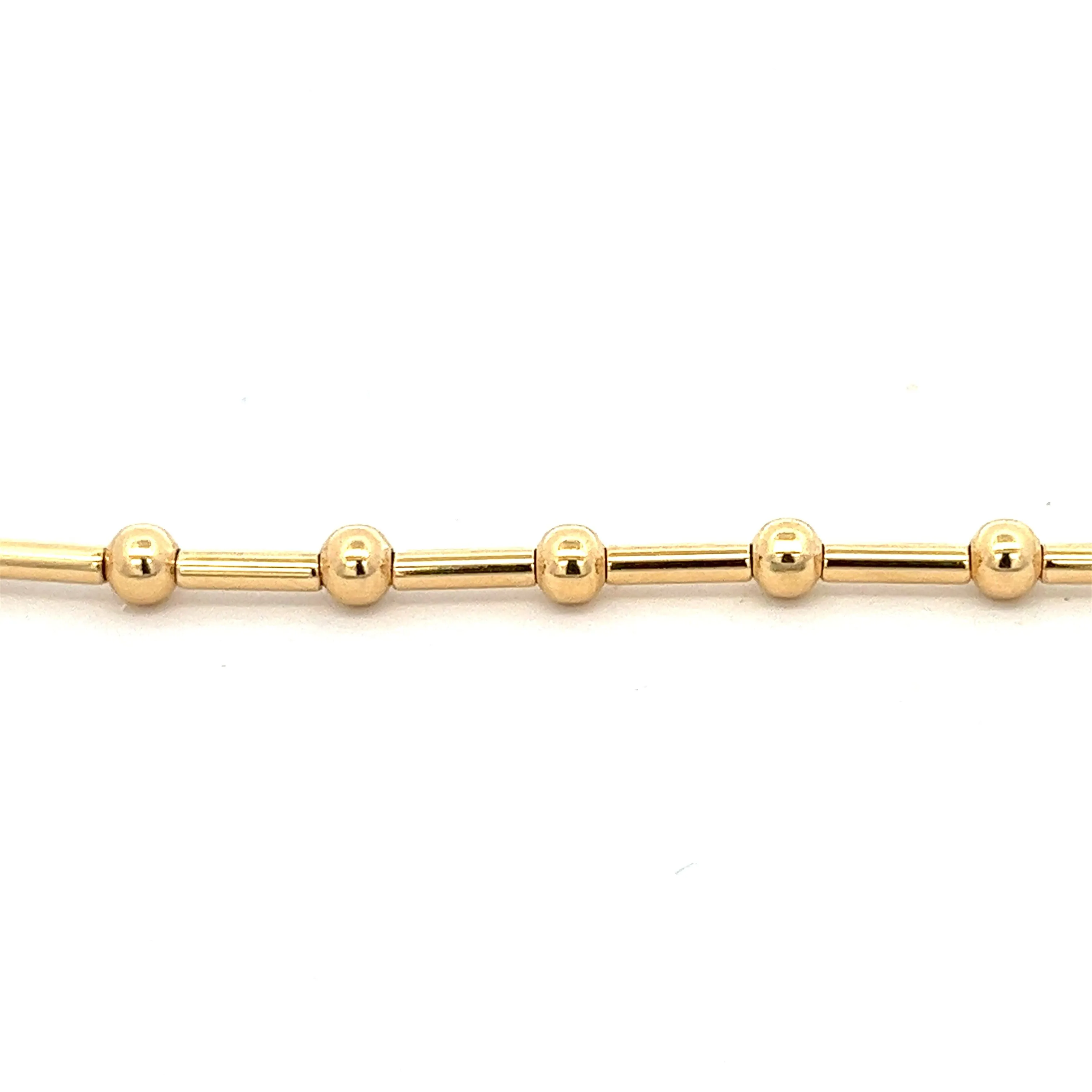 14K-gold-filled ball & bar necklace - 16"