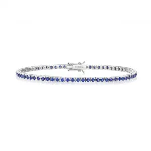 18ct White Gold Sapphire Bracelet BDQ201WS