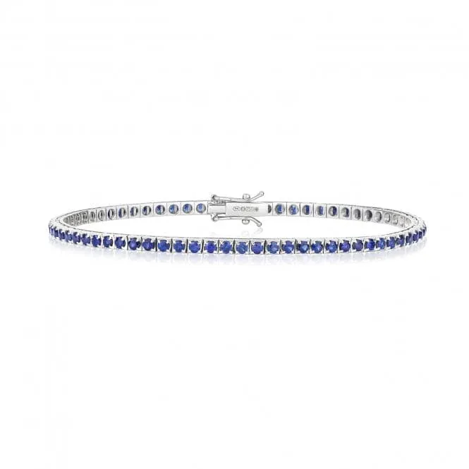 18ct White Gold Sapphire Bracelet BDQ201WS