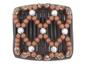 African Butterfly Chameleon Hair Comb - Ndalena Brown 40
