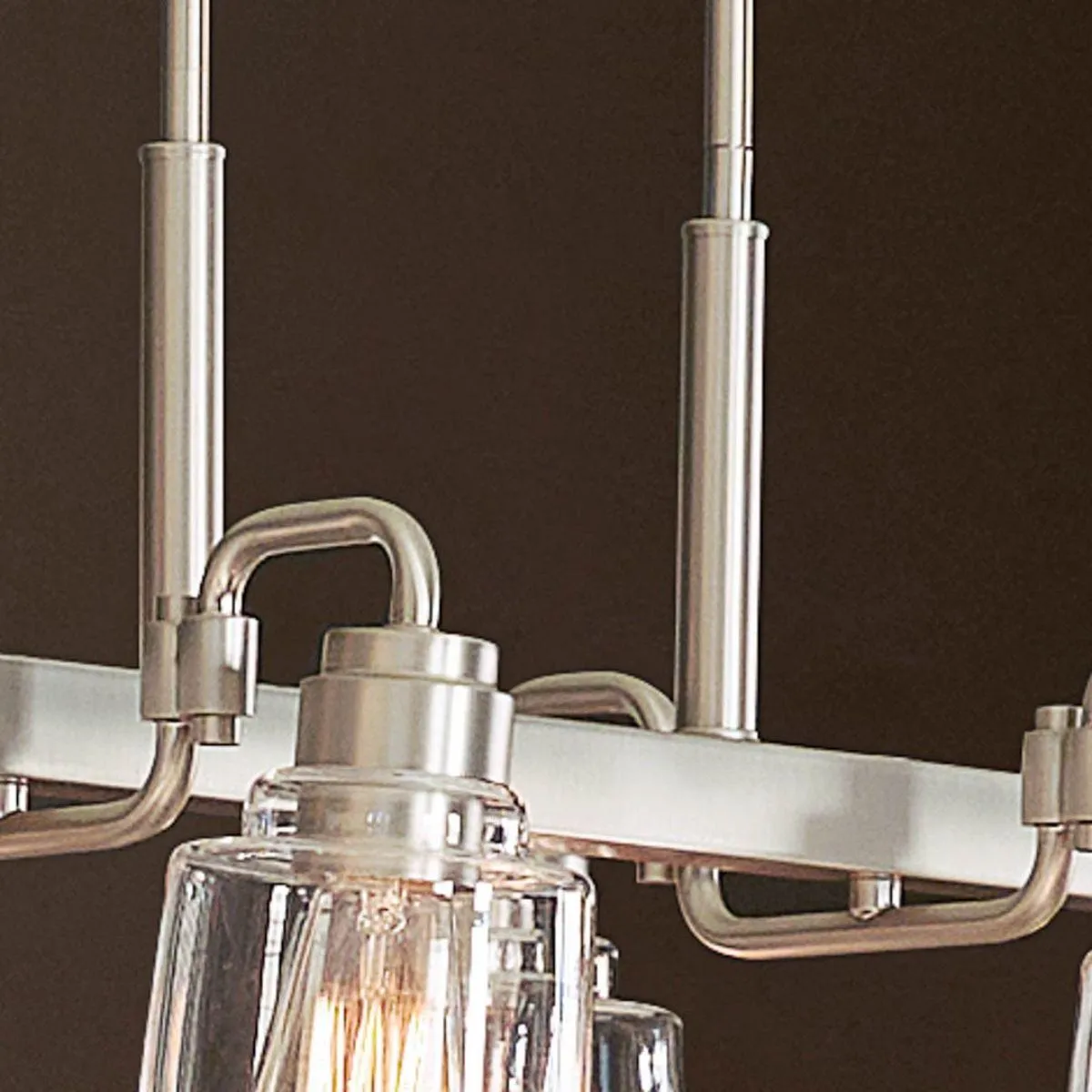 Aivian 42 in. 8 Lights Chandelier Nickel finish