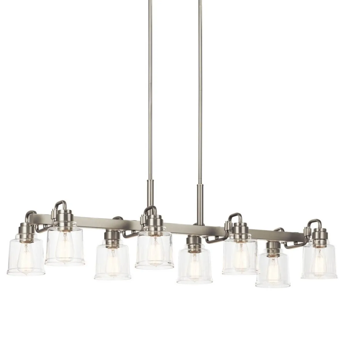 Aivian 42 in. 8 Lights Chandelier Nickel finish