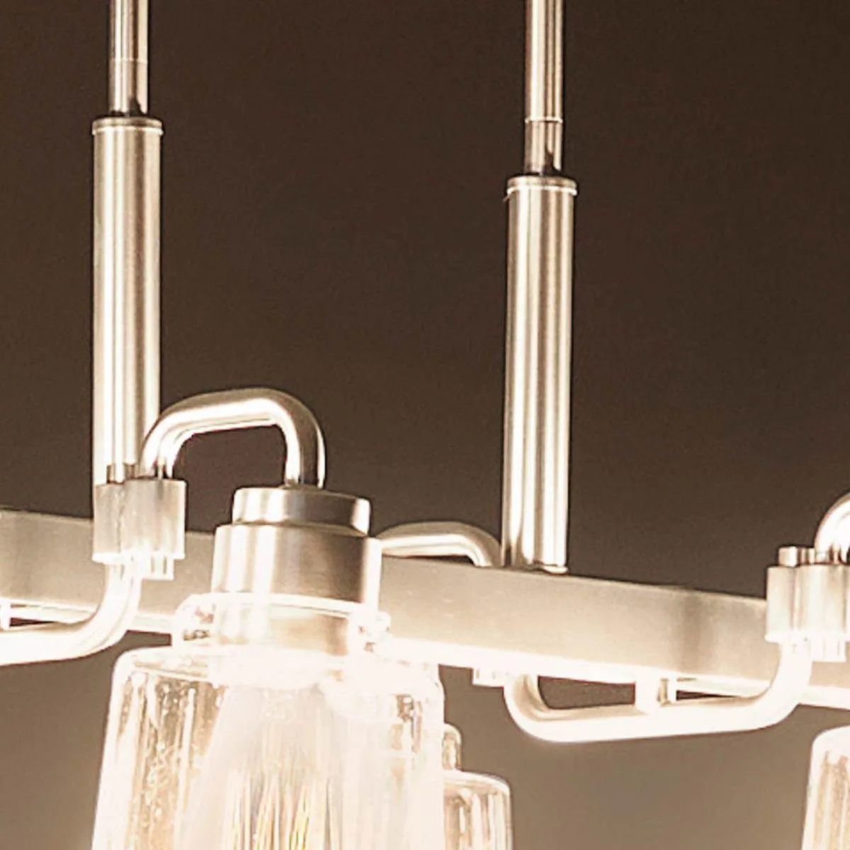 Aivian 42 in. 8 Lights Chandelier Nickel finish