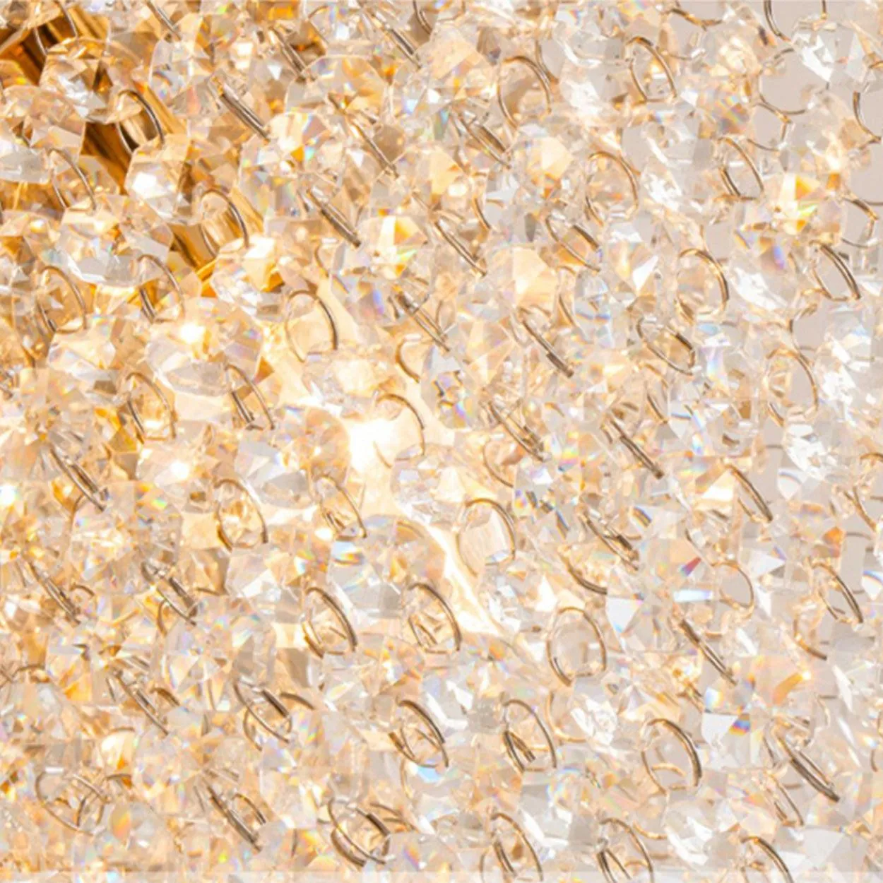 ANKUR RECTANGULAR MANOOI STYLE CLEAR CRYSTAL CHANDELIER CUSTOMIZED