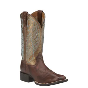 Ariat Round Up Wide Square Toe Western Boot