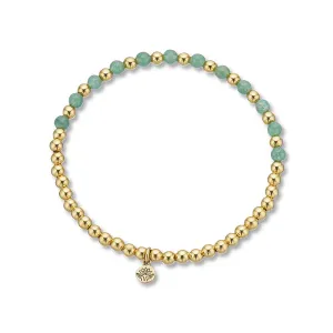 AVENTURINE LOTUS PURITY GEM BRACELET