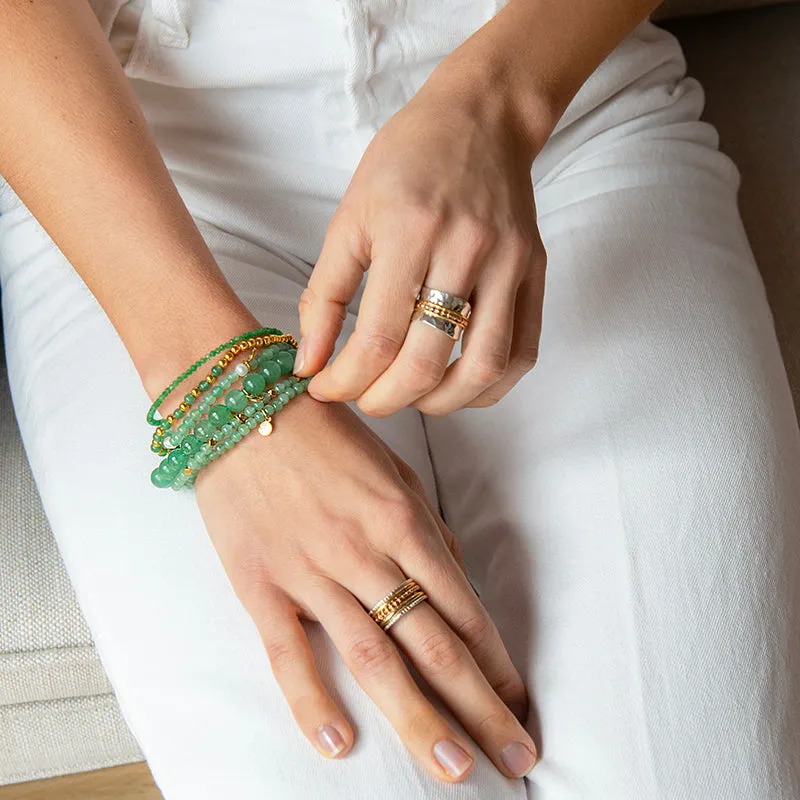 AVENTURINE LOTUS PURITY GEM BRACELET
