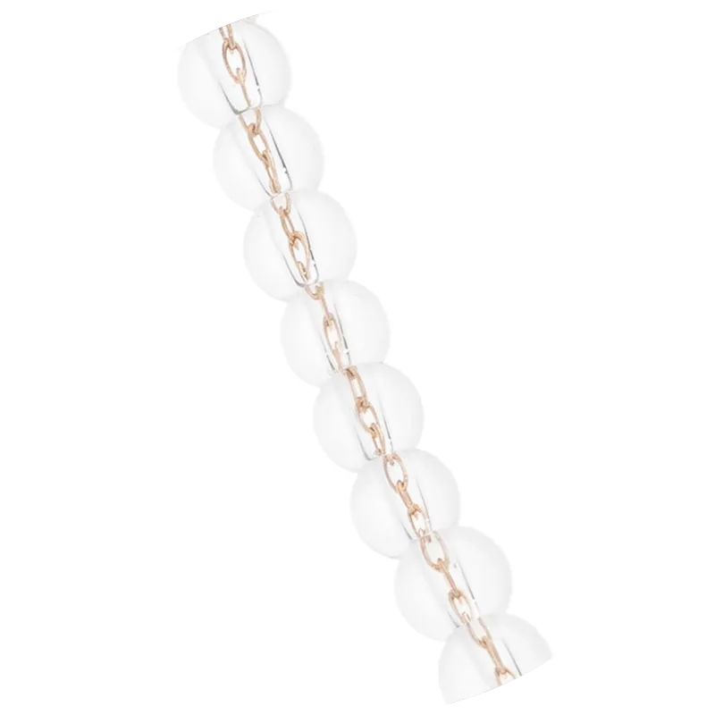 Birthstone Beaded Name Necklace (Gold)