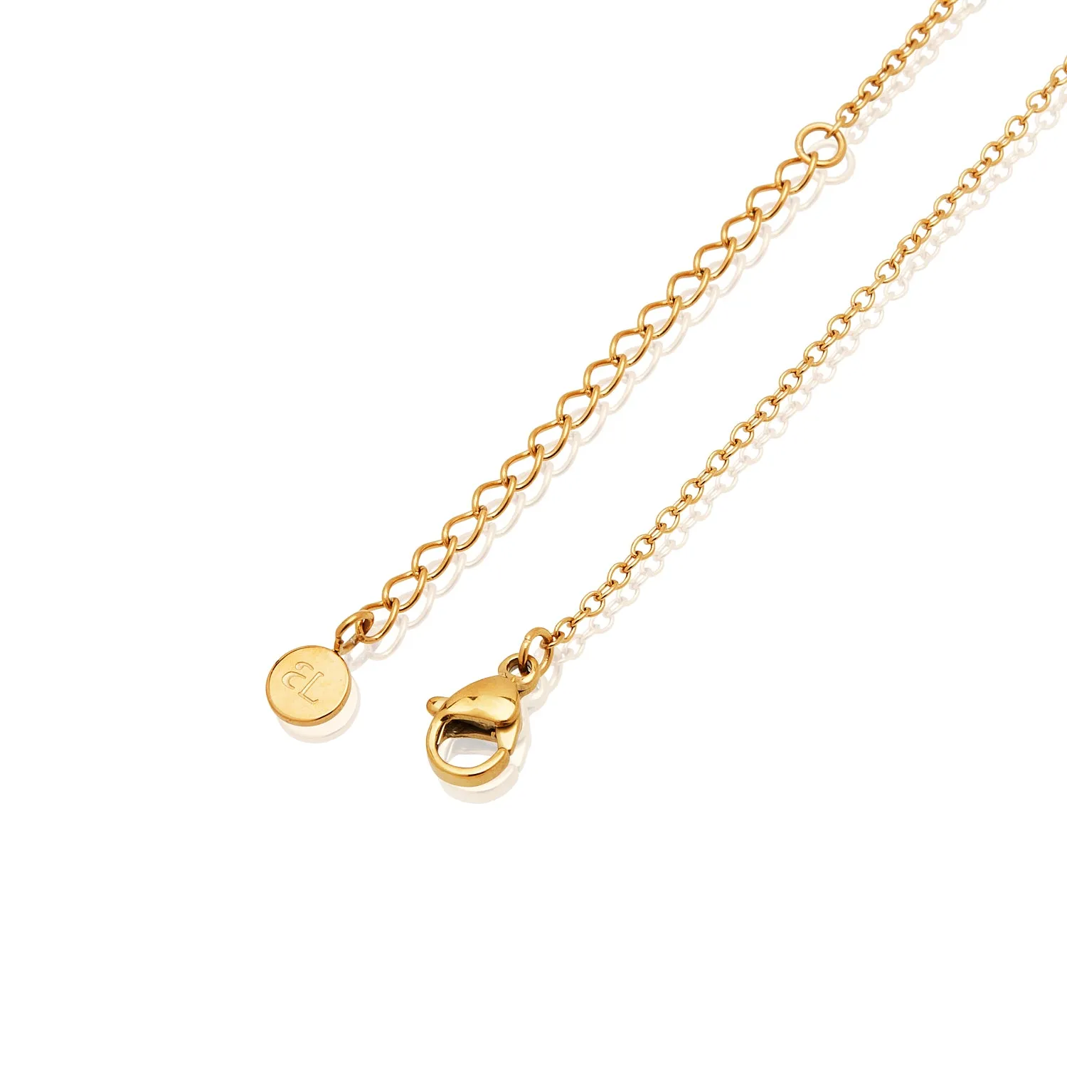 Birthstone Beaded Name Necklace (Gold)