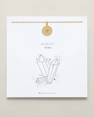 Birthstone Pendant Necklace — Peridot