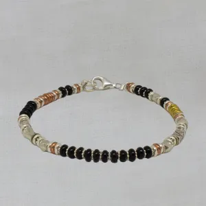 Black Onyx Bracelet and Mixed Metals Bracelet