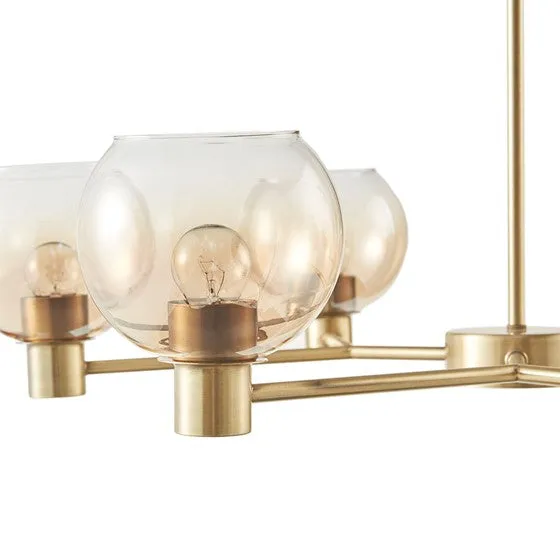 Blaire Ombre Glass Globe Chandelier