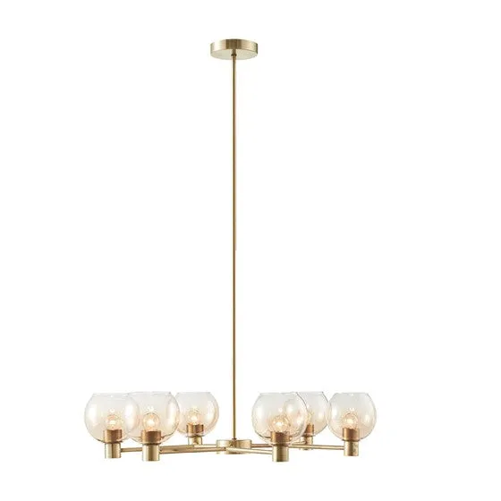 Blaire Ombre Glass Globe Chandelier