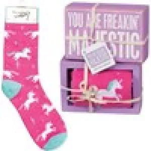 Box Sign & Sock Set-Majestic
