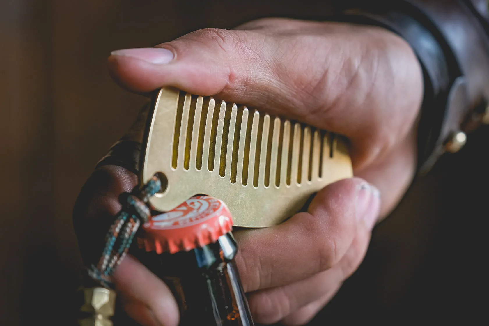 Brass Pocket Comb