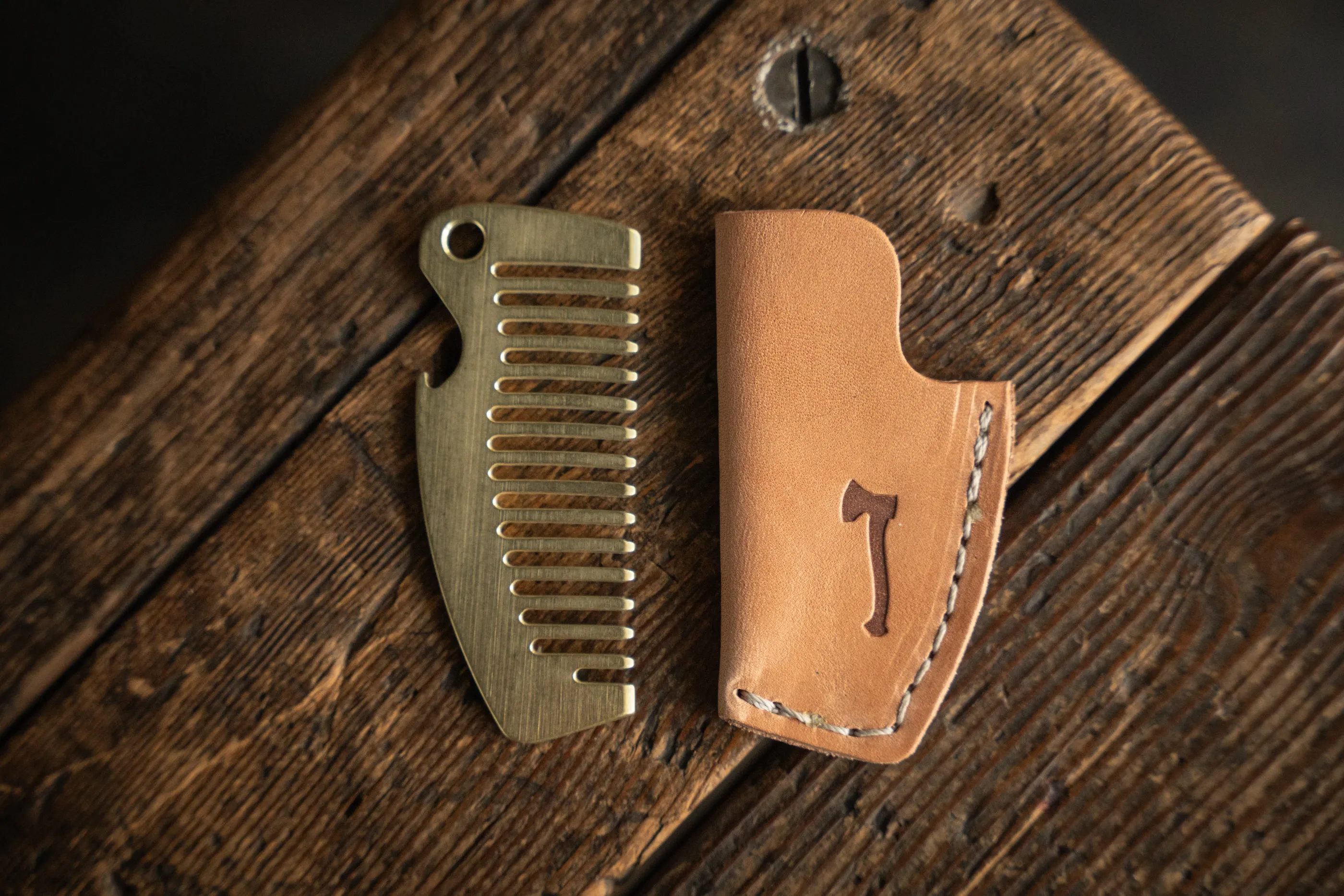 Brass Pocket Comb