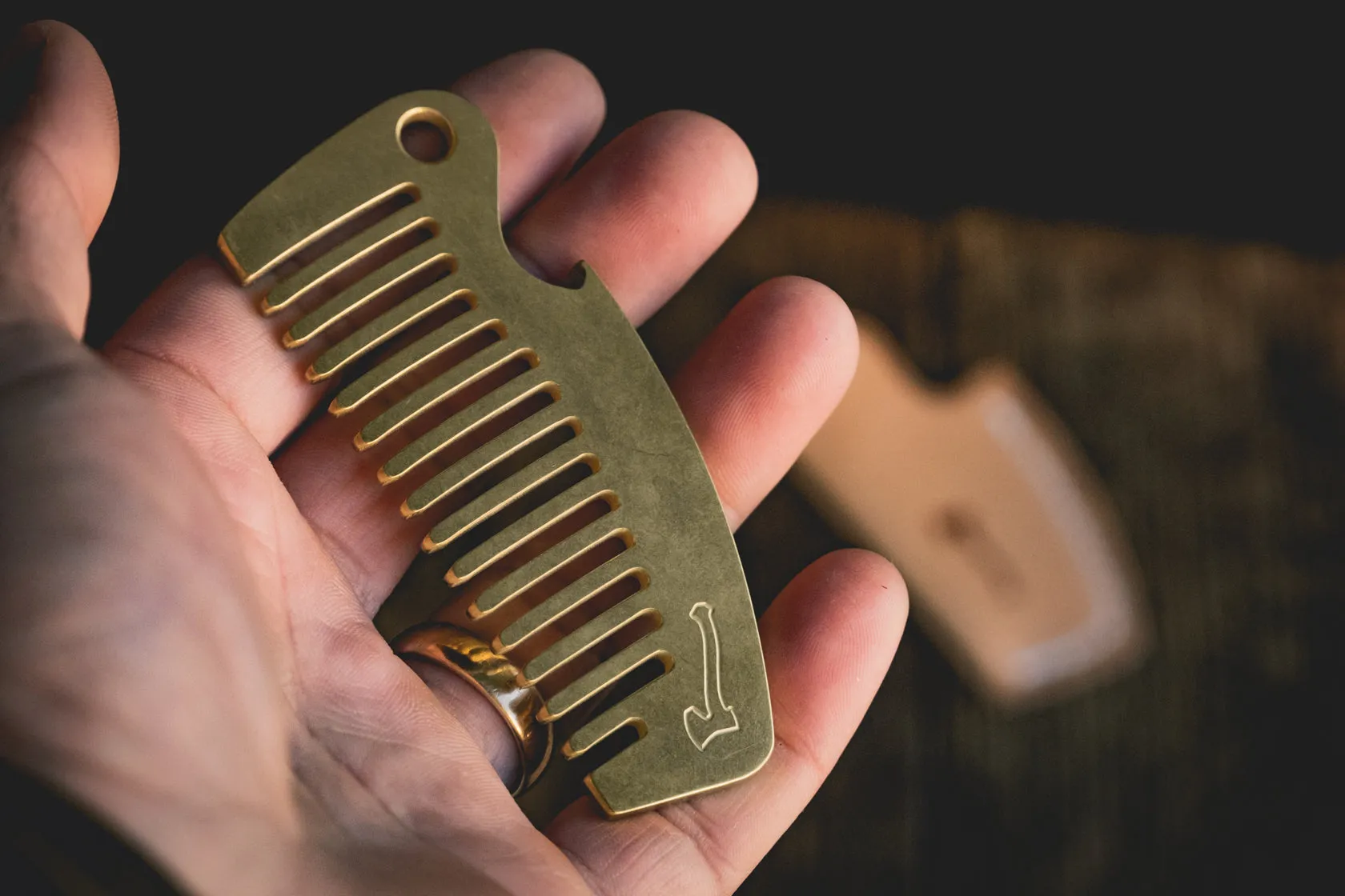 Brass Pocket Comb