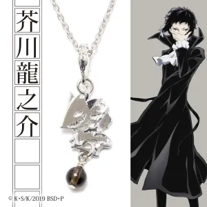 Bungo Stray Dogs Ryunosuke Akutagawa Motif Necklace Pendant Japan