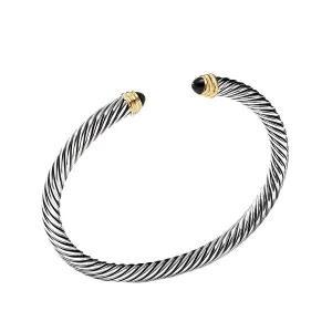 Cable Classics Bracelet with Black Onyx and Gold