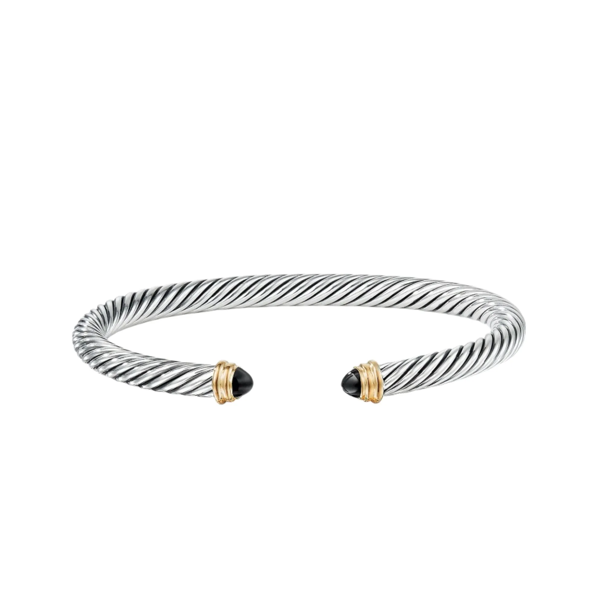 Cable Classics Bracelet with Black Onyx and Gold
