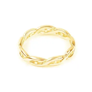 Celtic Eternal Knot work Twist Ring