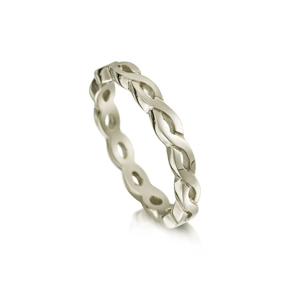 Celtic Knot Ring - 9ct 18ct Gold, White Gold, Platinum, Palladium (R174)