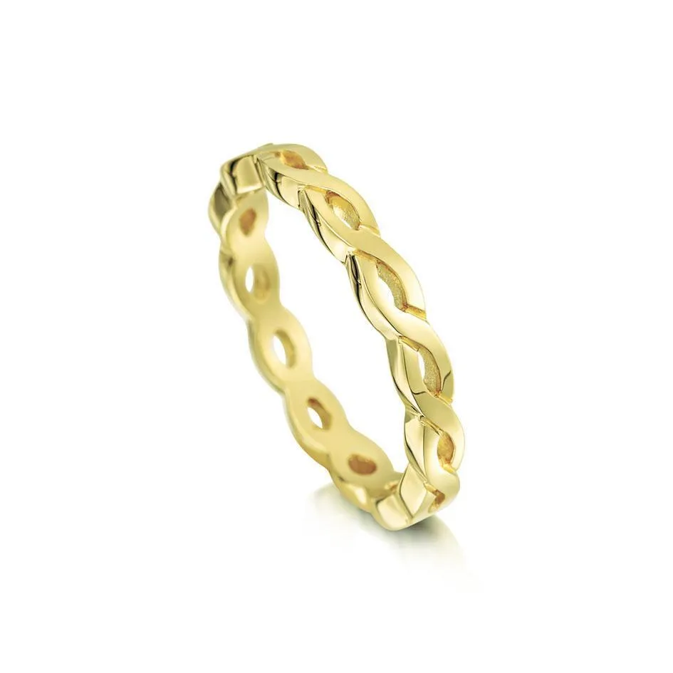 Celtic Knot Ring - 9ct 18ct Gold, White Gold, Platinum, Palladium (R174)