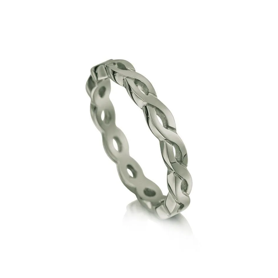 Celtic Knot Ring - 9ct 18ct Gold, White Gold, Platinum, Palladium (R174)