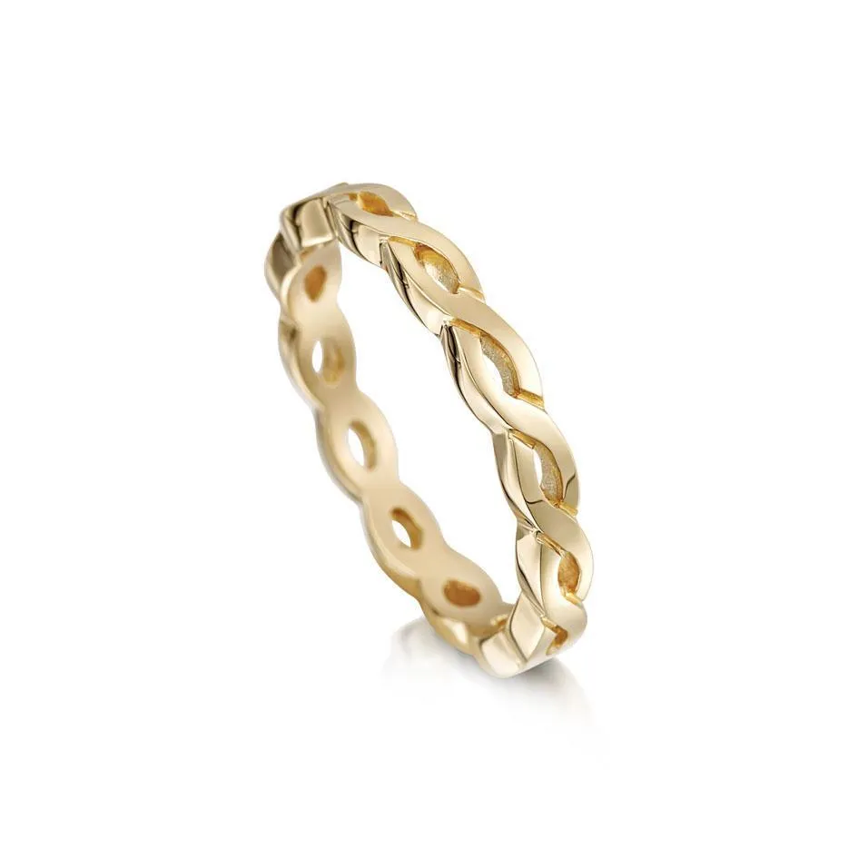 Celtic Knot Ring - 9ct 18ct Gold, White Gold, Platinum, Palladium (R174)