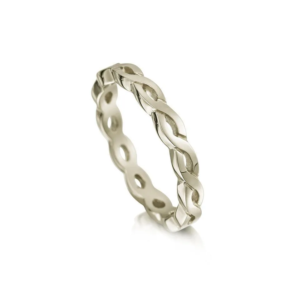 Celtic Knot Ring - 9ct 18ct Gold, White Gold, Platinum, Palladium (R174)