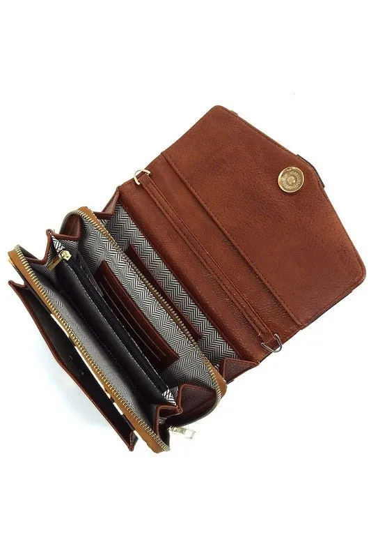 Chic Envelope Flap Crossbody Bag  Stylish & Functional Organizer
