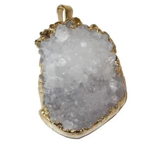 Clear Quartz Pendant Peekaboo Phantom Master Gem Cluster