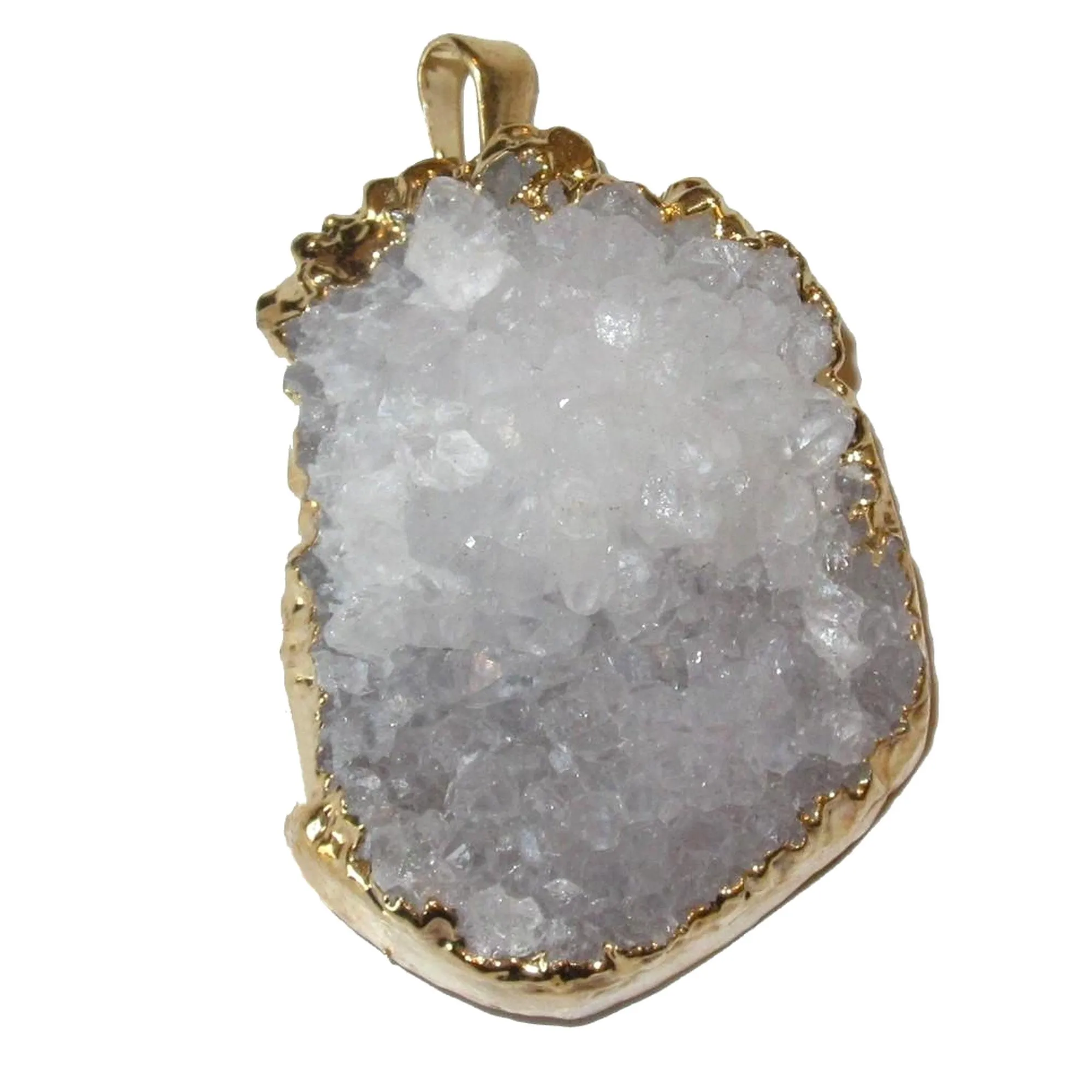 Clear Quartz Pendant Peekaboo Phantom Master Gem Cluster
