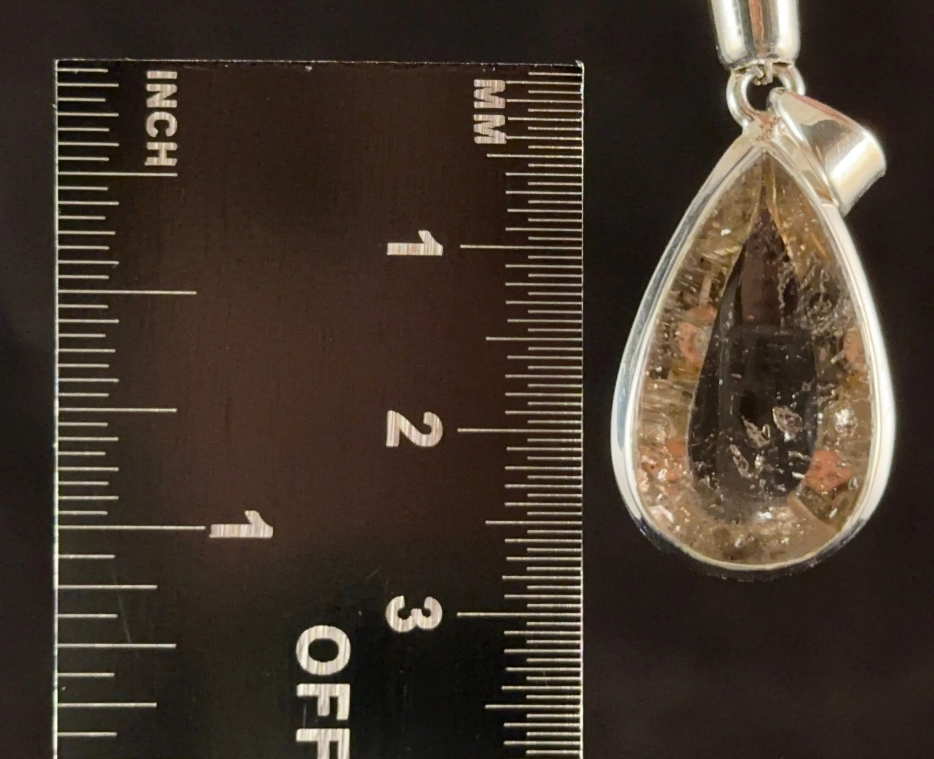 COVELLITE Pink Fire Quartz Crystal Pendant - Fine Jewelry, Healing Crystals and Stones, 54289