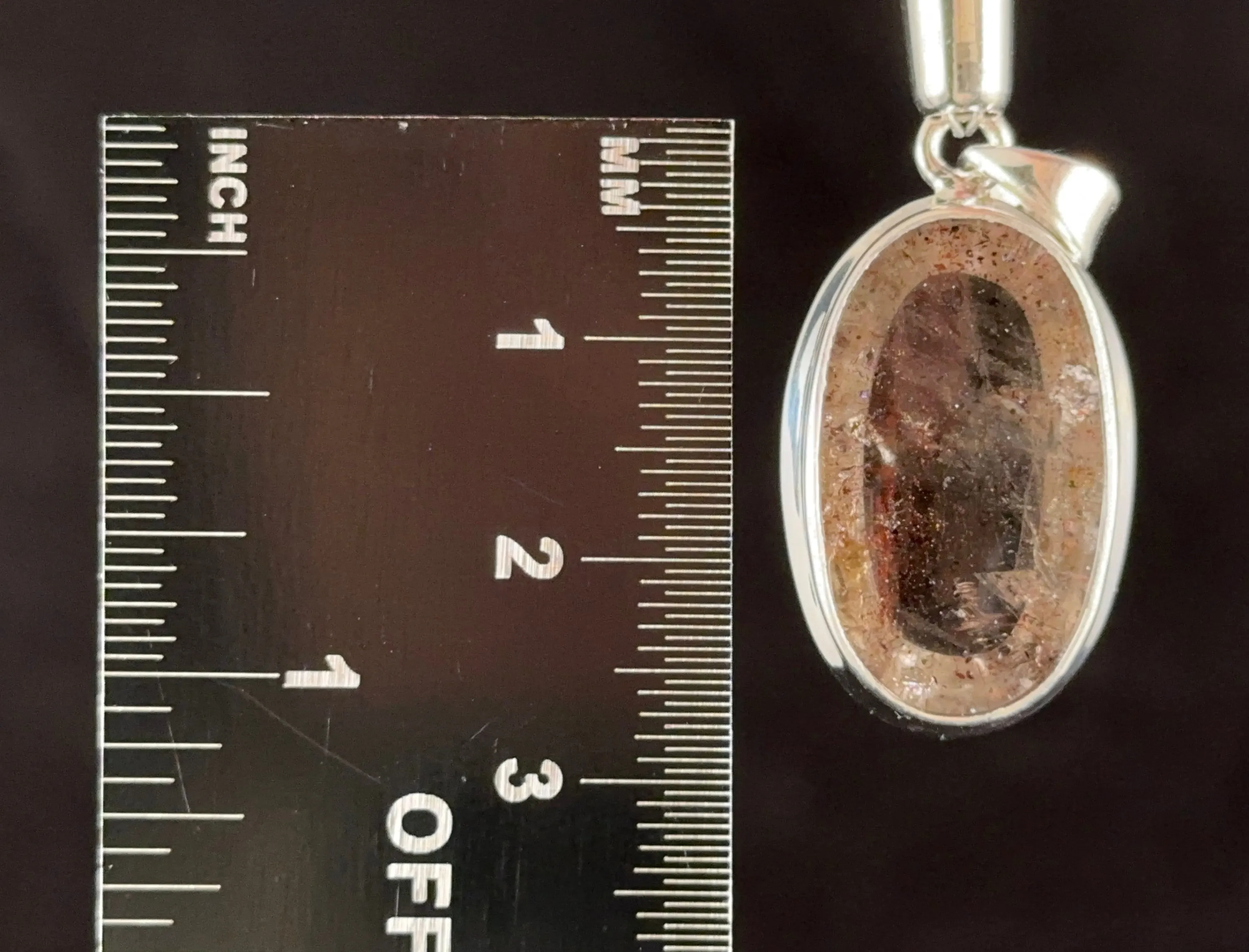 COVELLITE Pink Fire Quartz Crystal Pendant - Fine Jewelry, Healing Crystals and Stones, 54299