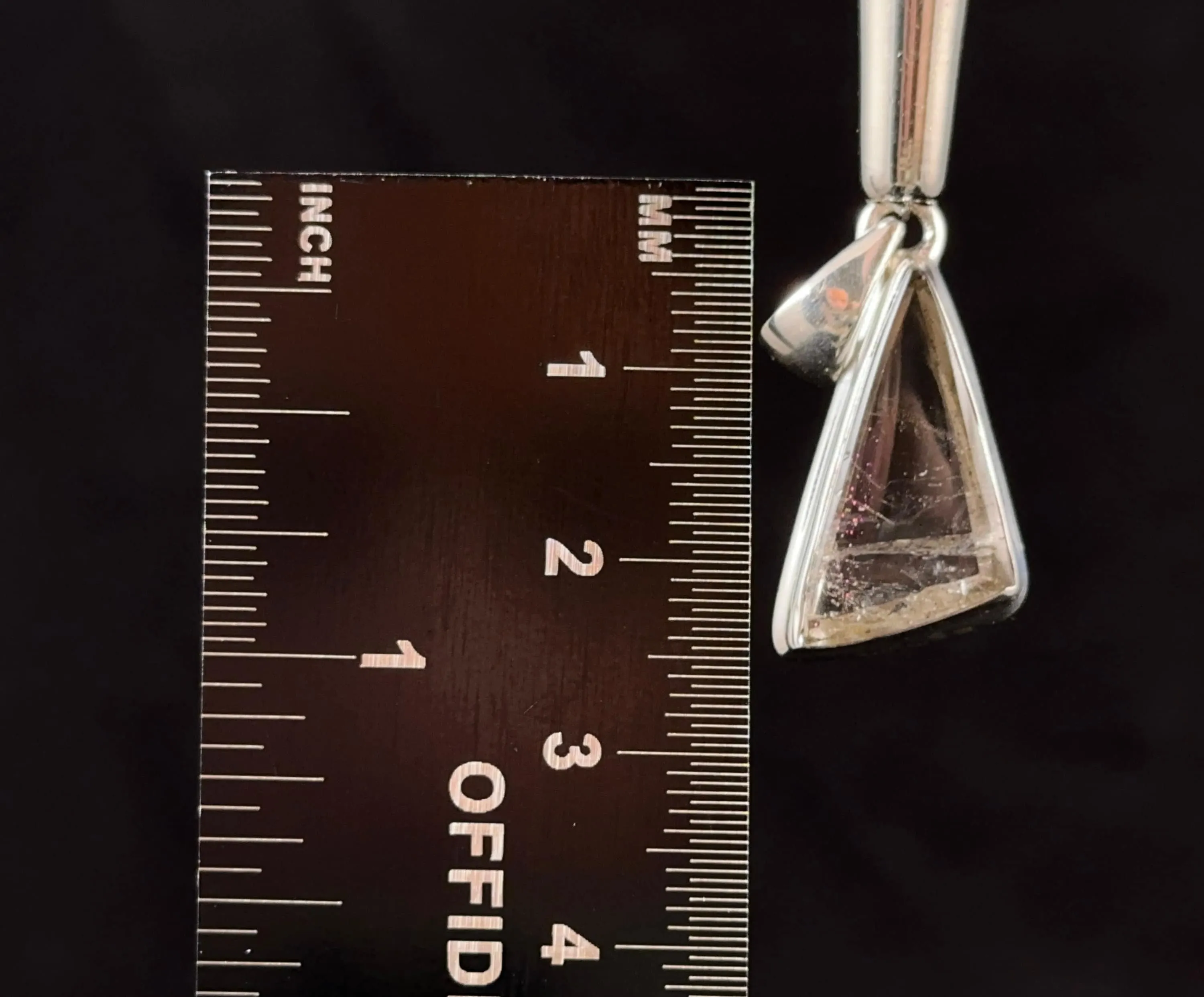 COVELLITE Pink Fire Quartz Crystal Pendant - Handmade Jewelry, Healing Crystals and Stones, 53336