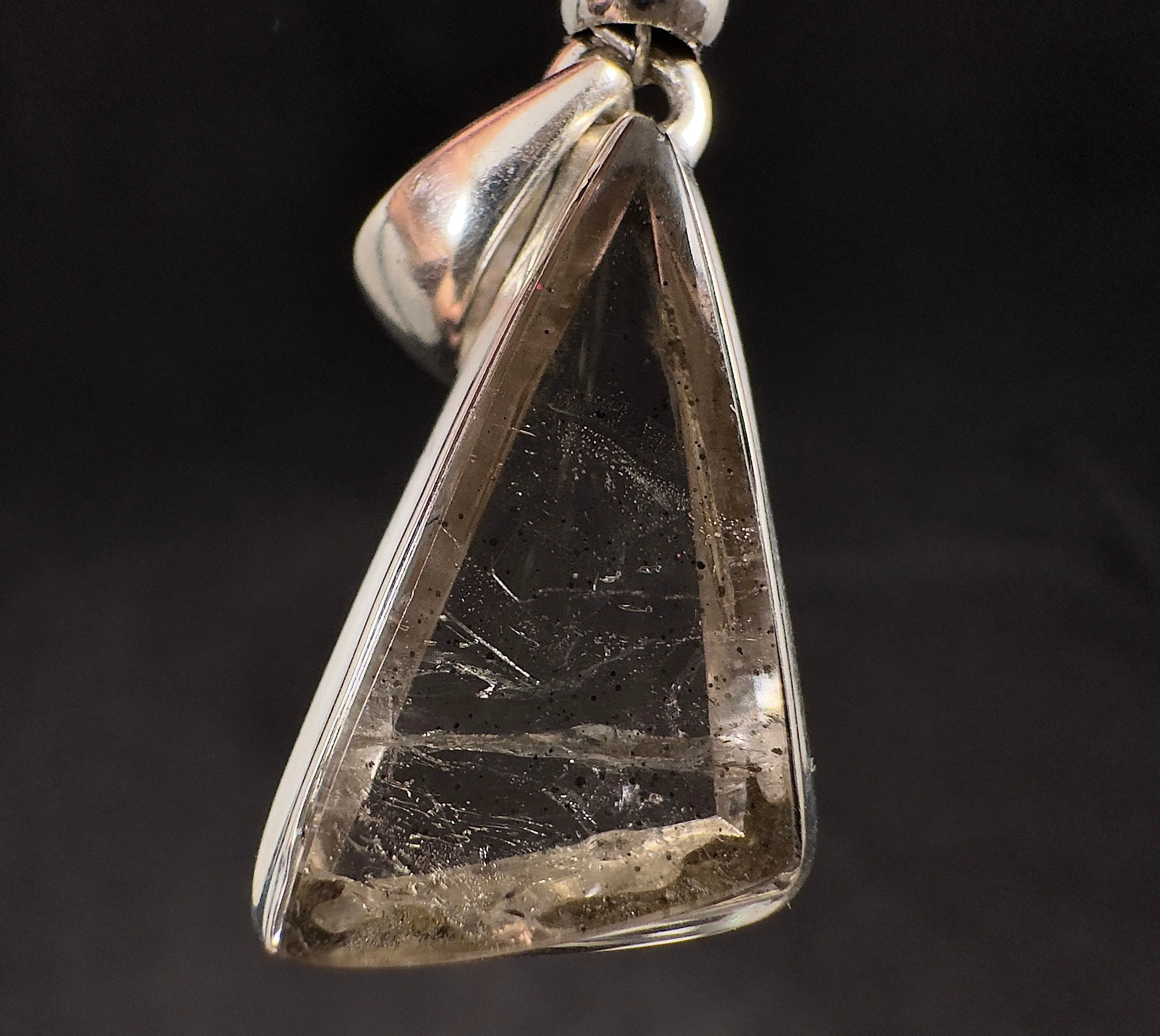COVELLITE Pink Fire Quartz Crystal Pendant - Handmade Jewelry, Healing Crystals and Stones, 53336