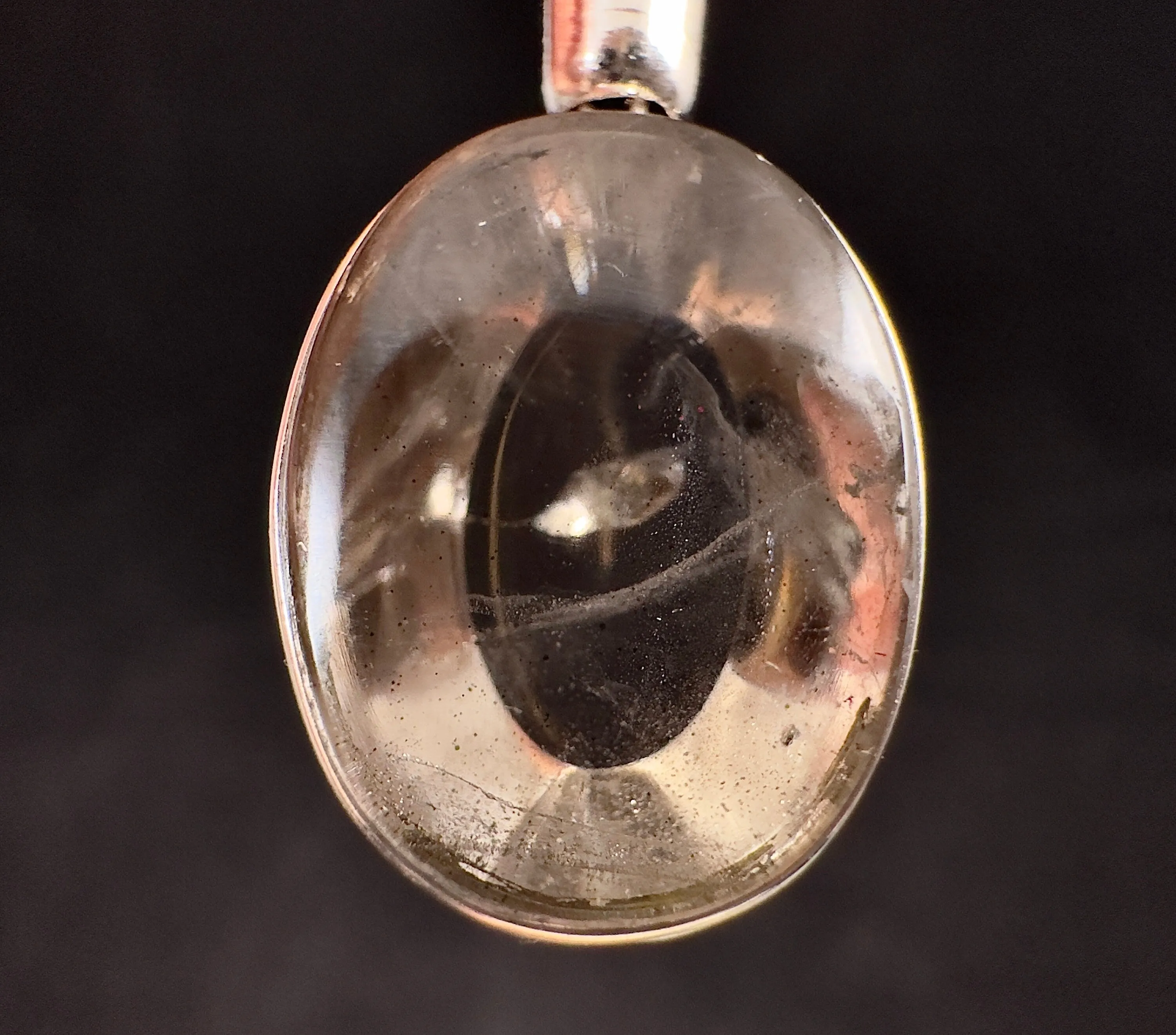 COVELLITE Pink Fire Quartz Crystal Pendant - Handmade Jewelry, Healing Crystals and Stones, 53345
