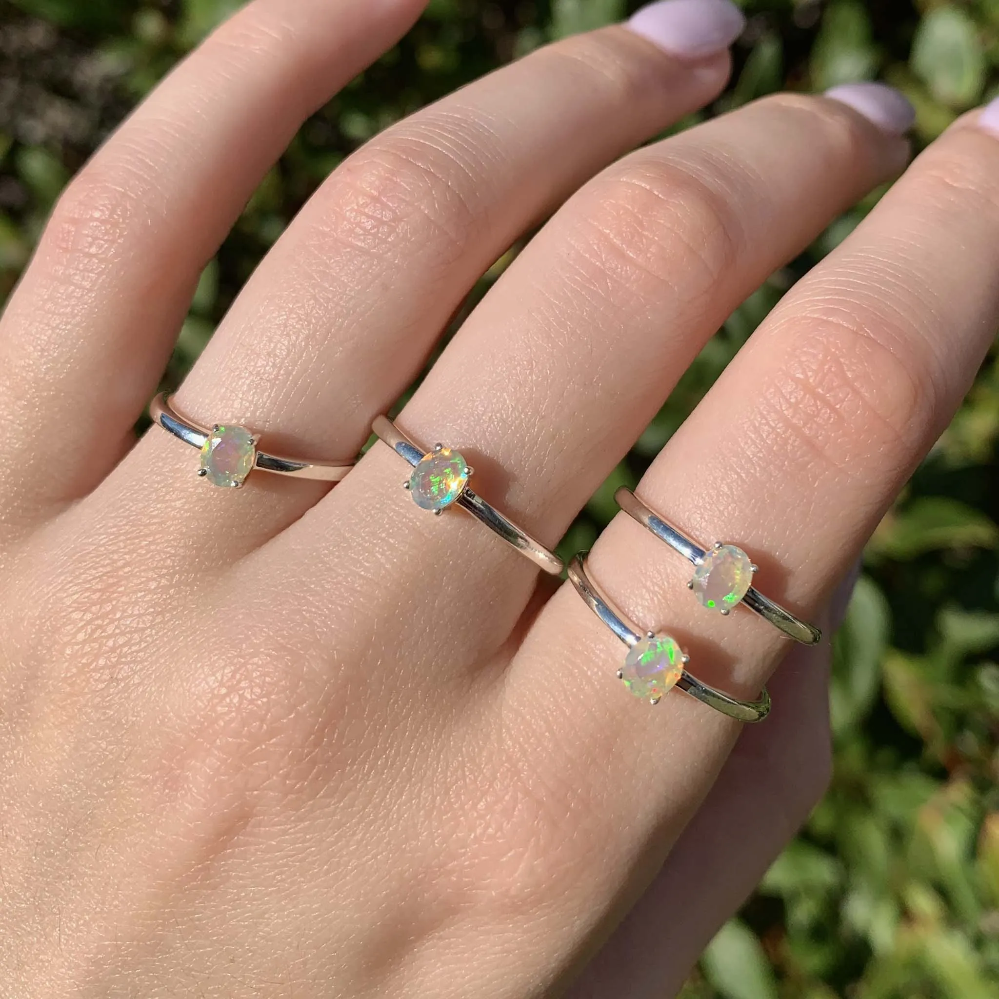 Dainty Opal Ring