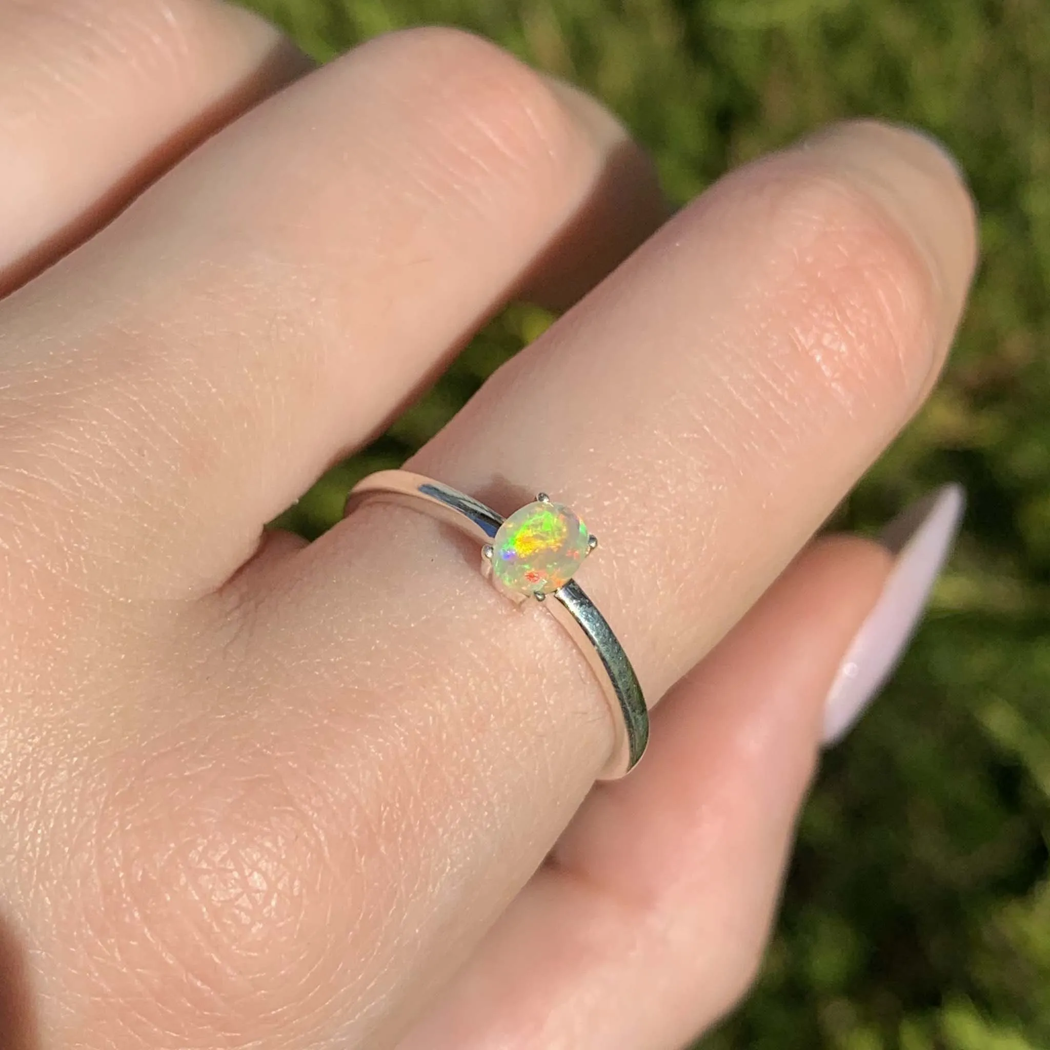 Dainty Opal Ring