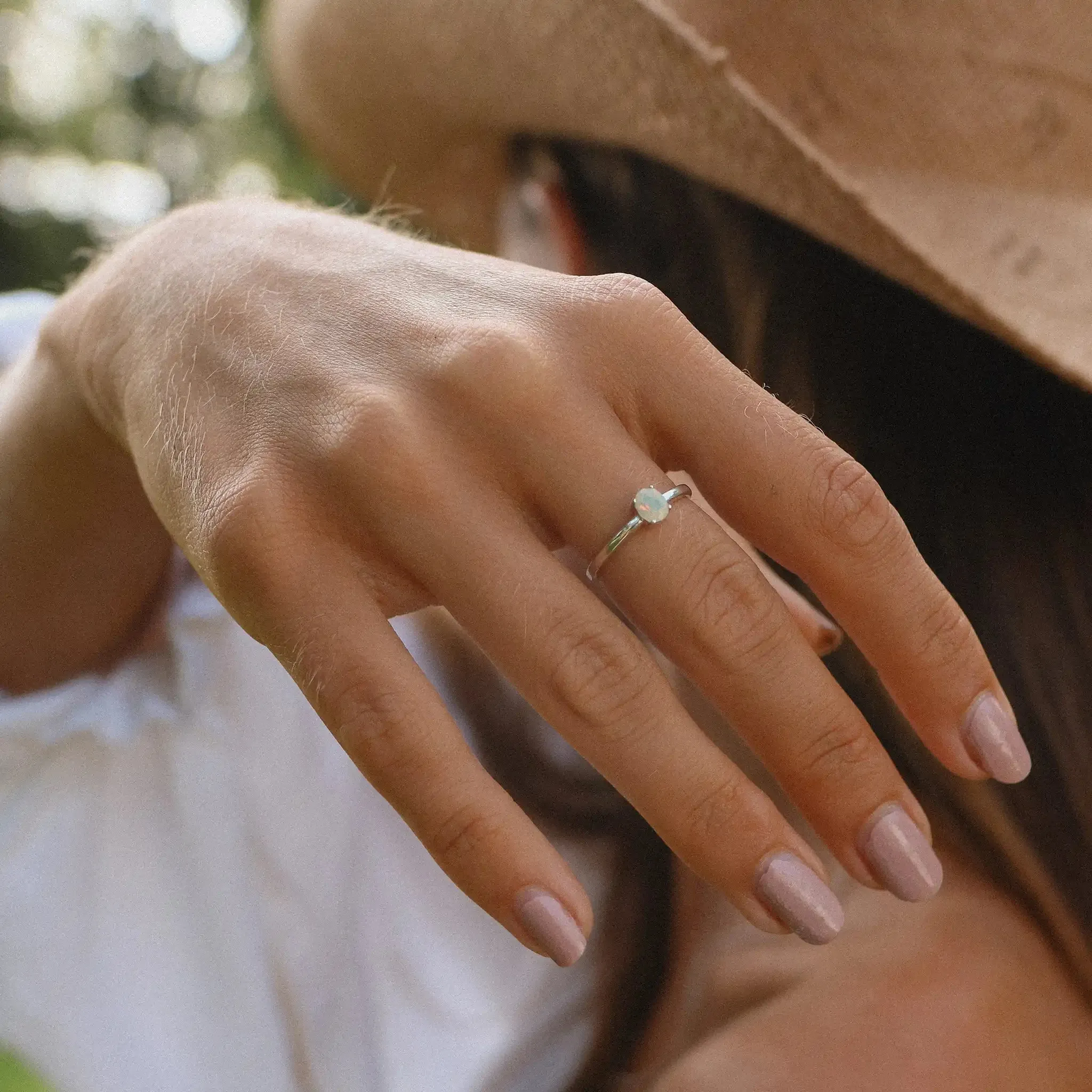 Dainty Opal Ring