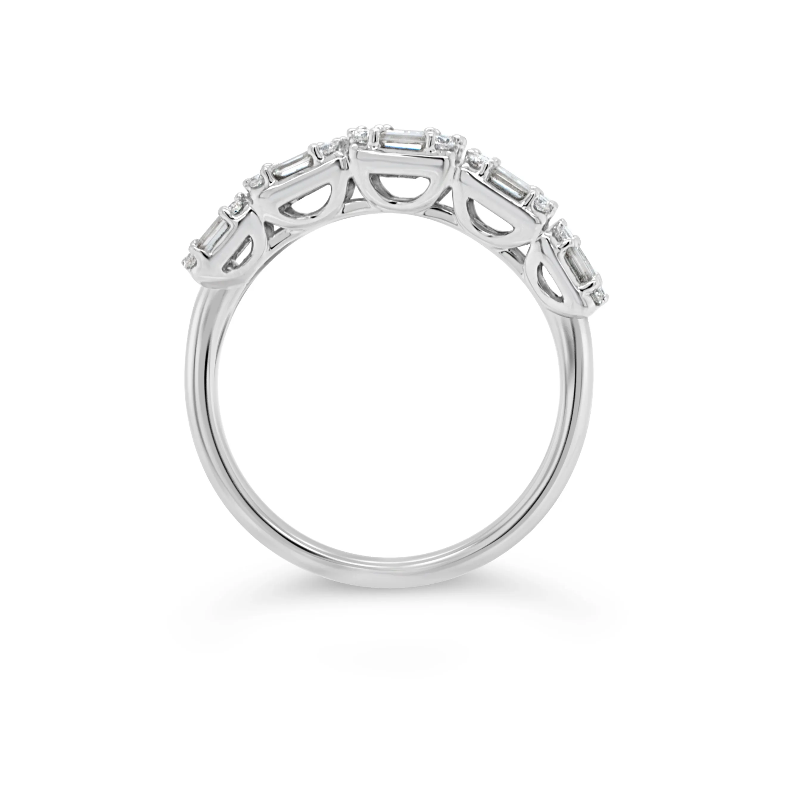 Diamond Baguettes Wedding Band