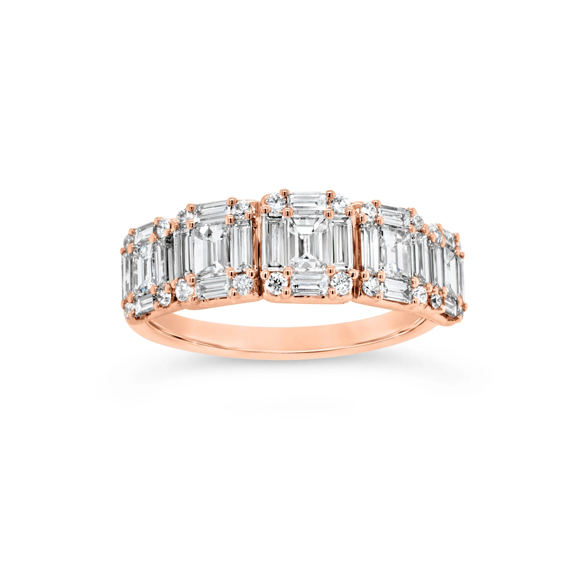 Diamond Baguettes Wedding Band
