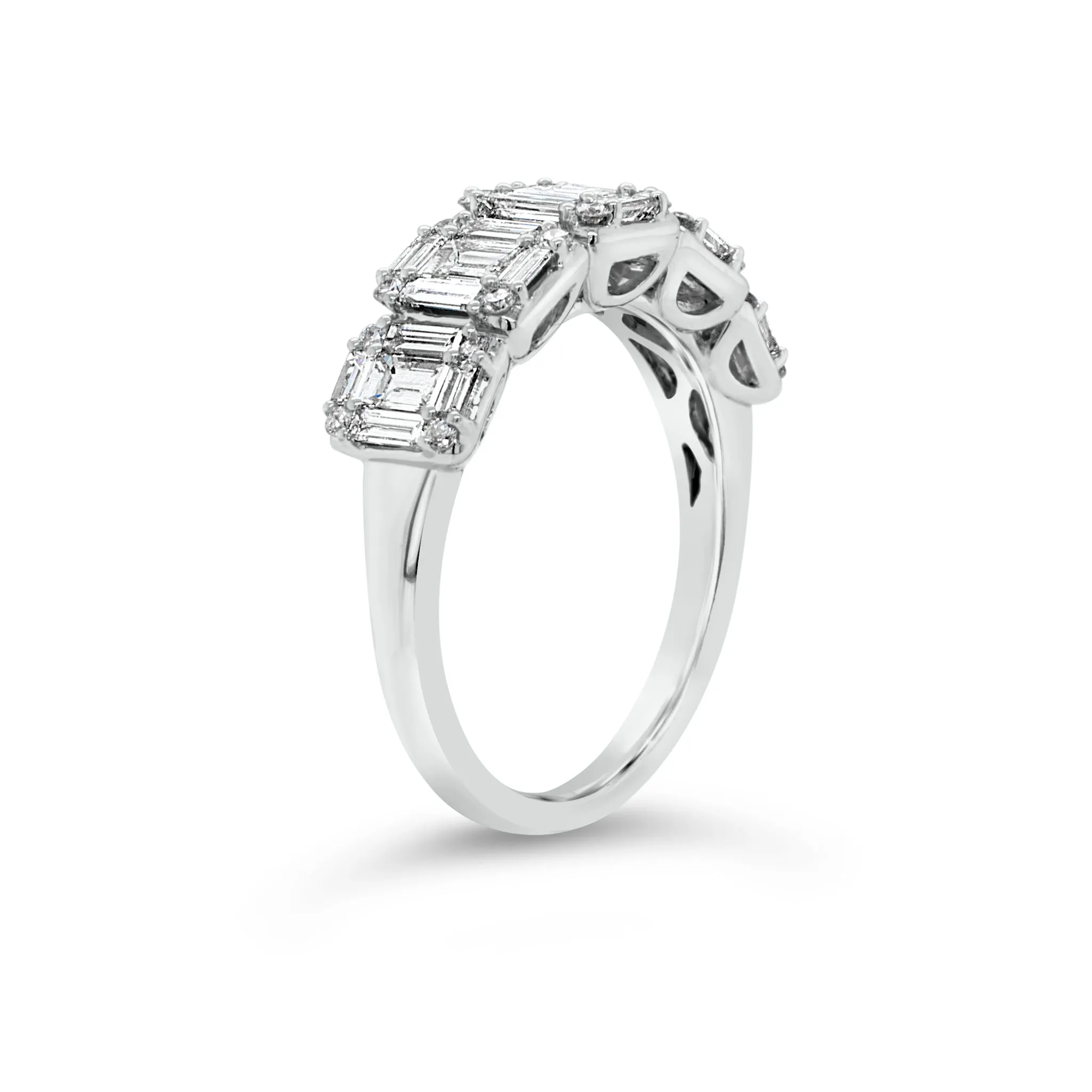 Diamond Baguettes Wedding Band