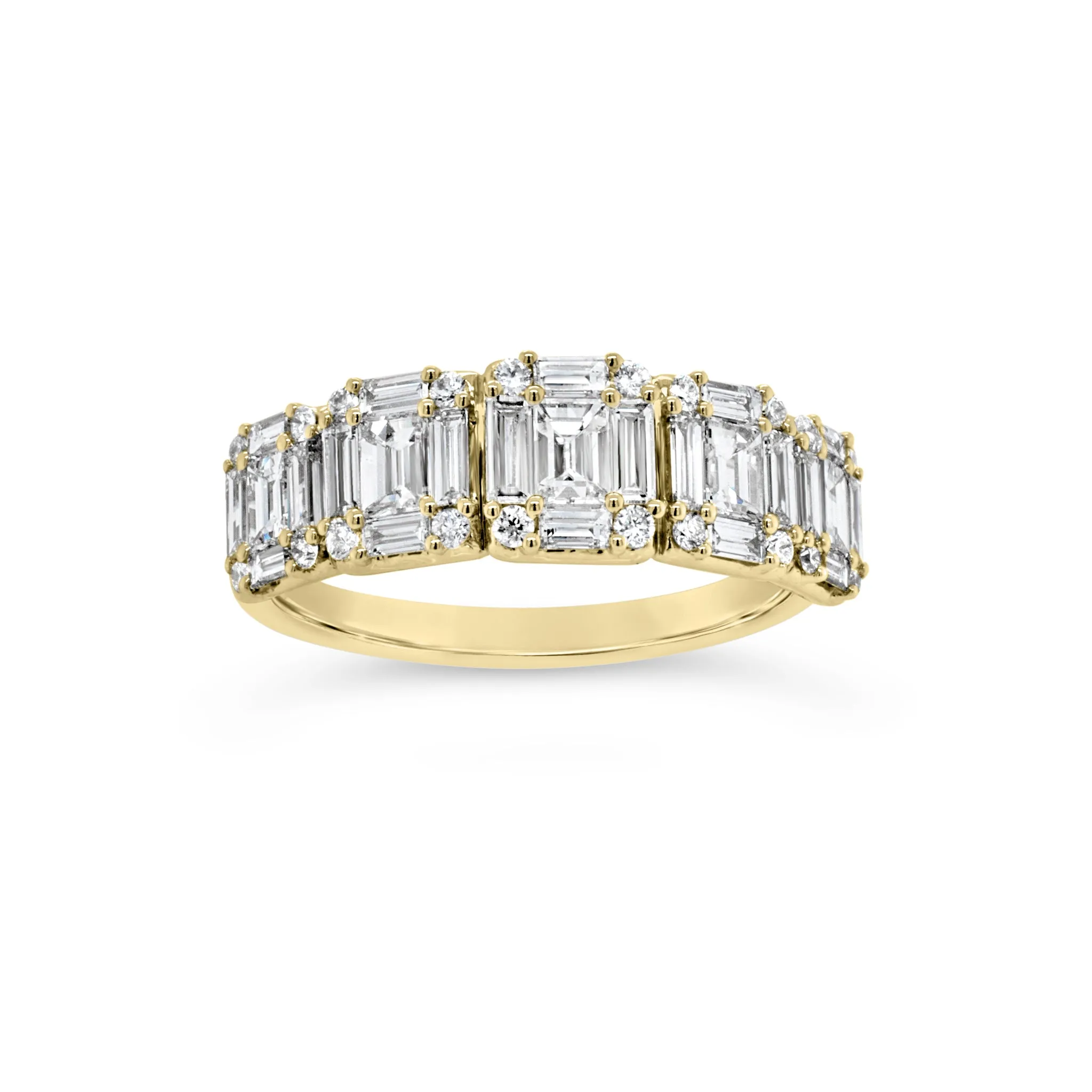 Diamond Baguettes Wedding Band