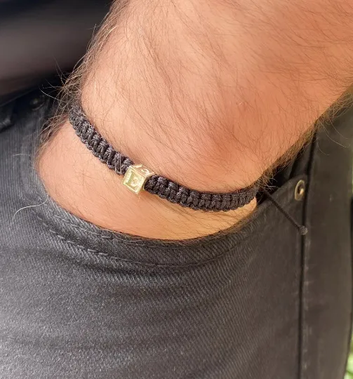Engraved Initial Bracelet For Men