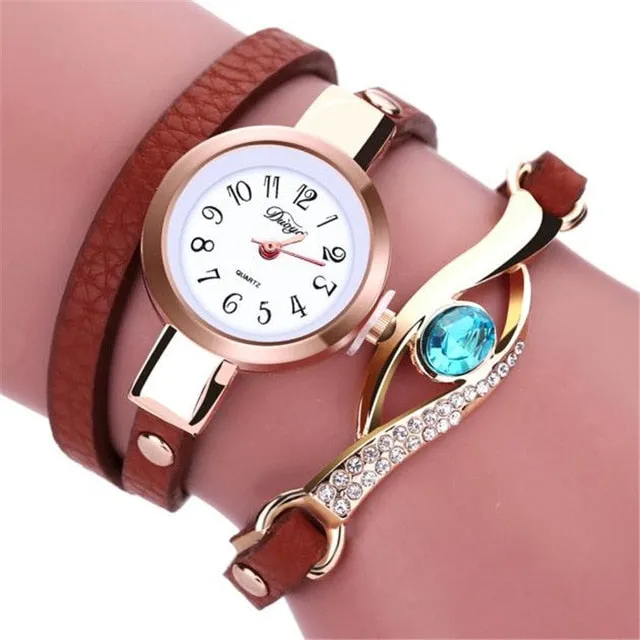 Eye Gemstone Luxury Watches Bracelet