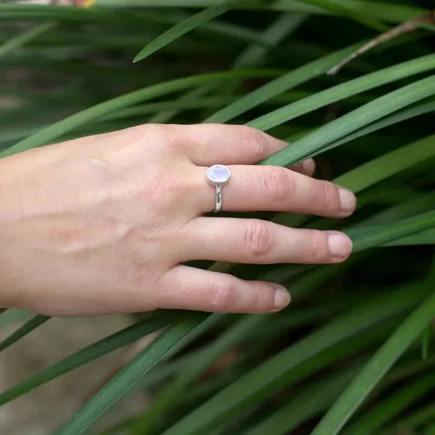 Faceted Moonstone Ring