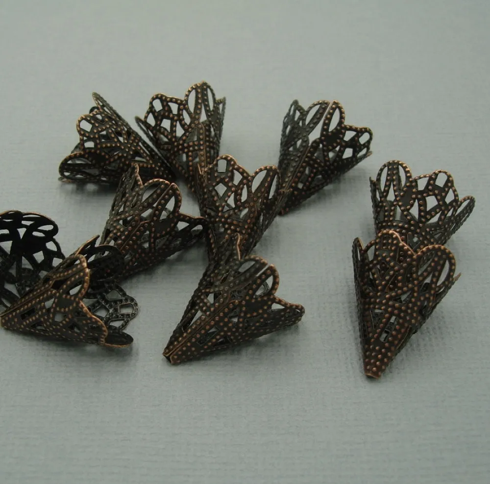 Filigree Cone Bead Caps 20 mm