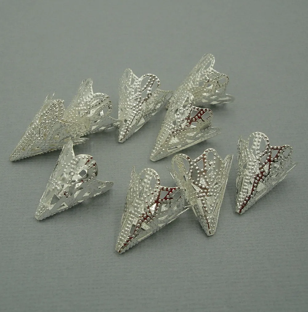 Filigree Cone Bead Caps 20 mm